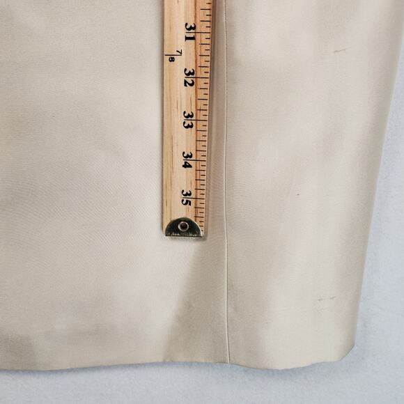 Ann Taylor 100% Cream Silk Sleeveless Vintage Dress & Coat Set  Women’s Size 6 - Picture 10 of 16